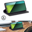 Flipové pouzdro pro Xiaomi Redmi Note 13 Pro 4G / Xiaomi Redmi Note 14S / Xiaomi Poco M6 Pro 4G, Carbon LC.IMEEKE, černé