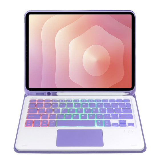 Pouzdro s podsvícenou klávesnicí Bluetooth a touchpadem pro Samsung Galaxy Tab S11