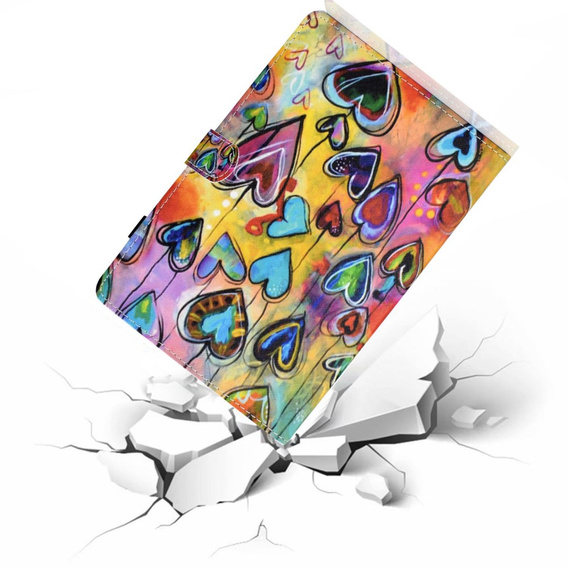 Pouzdro pro Lenovo Tab M10 Plus 10.6 Gen 3 125F/128F, hearts