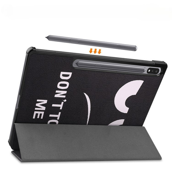 Pouzdro pro Samsung Galaxy Tab S9 Plus, Smartcase, don't touch me