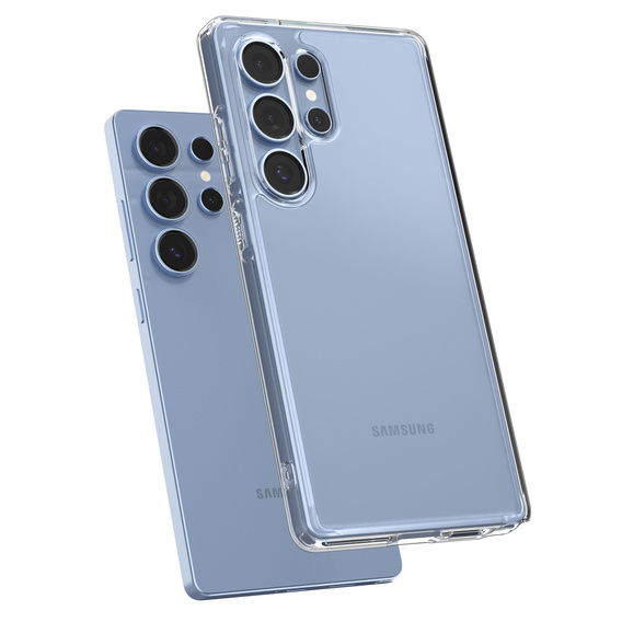 Pouzdro Spigen pro Samsung Galaxy S25 Ultra, Ultra Hybrid, průhledné + 9H tvrzené sklo