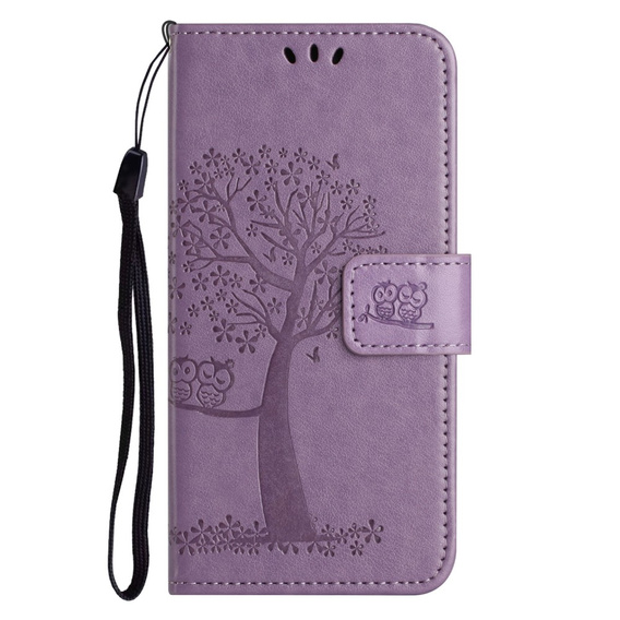 Klopové pouzdro pro Motorola Moto G53 / G23 / G13, Tree, fialové