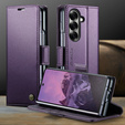 CASEME Litchi Wallet flipové pouzdro pro Samsung Galaxy Z Fold7 5G