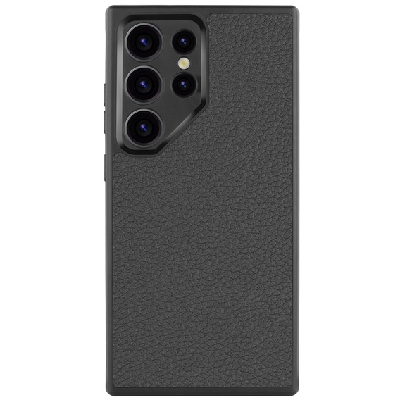 Kožené pouzdro pro Samsung Galaxy S24 Ultra, ERBORD LeatherGuard MagSafe, černé