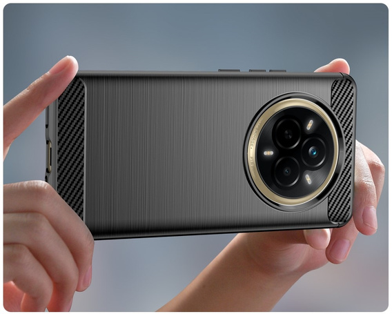 Pouzdro pro Realme 14 Pro+ 5G, Carbon, černé