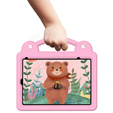 Dětské pouzdro pro iPad mini 8.3" 2021 (6 gen.) / iPad mini 8.3" 2024 (7 gen.), Cute Patterns, se stojánkem, růžové