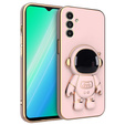 Pouzdro pro Samsung Galaxy M34, Astronaut, růžové