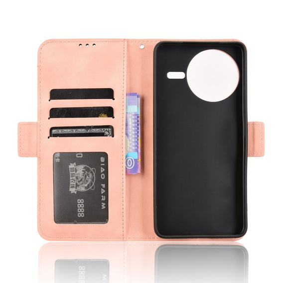 Klopové pouzdro pro Xiaomi Poco F7 Pro, Card Slot, růžové