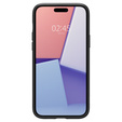 Pouzdro Spigen pro iPhone 15, Liquid Air, černé + 9H tvrzené sklo