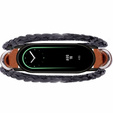 Kožený řemínek pro Xiaomi Smart Band 10 / 9 / 8, hnědý
