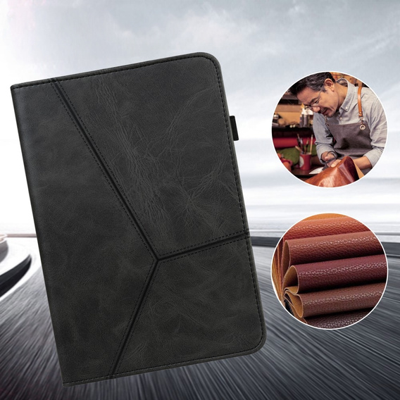 Pouzdro pro Samsung Galaxy Tab S10 Lite / S10 FE / S9 FE / S9, Classic, s prostorem pro stylus, černé