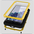 Pouzdro Love Mei pro Samsung Galaxy S20 FE 4G/5G, armored with glass, žluté