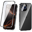 Pouzdro pro iPhone 16 Pro, Magnetic Dual Glass, černé