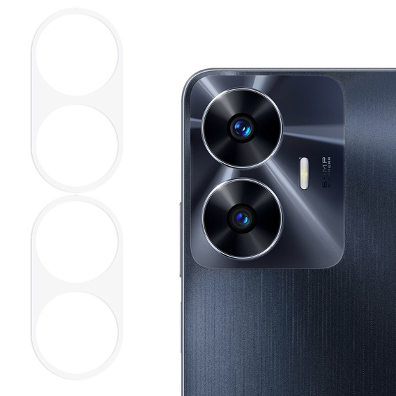 2x tvrzené sklo ERBORD pro kameru na Realme C55, průhledné
