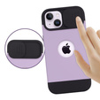 Etui ERBORD MagSafe Cam Slider, fialové + sklo na displej pro iPhone 13 / iPhone 14