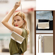 Flipové pouzdro Wallet Zipper Pocket pro Honor Magic 6 Lite 5G, Wallet Zipper Pocket, se zrcátkem, bílé