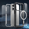 Pouzdro pro iPhone 15 Pro, Armoured Full Protect 360° pro MagSafe, sklo na displej, černé