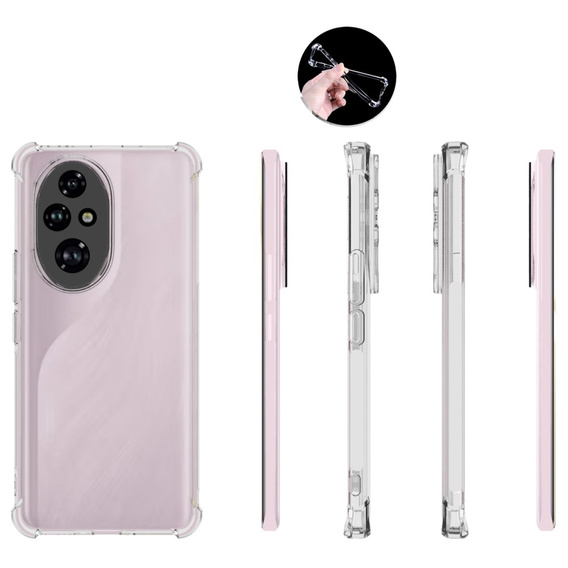Pouzdro pro Honor 200 Pro 5G, Dropproof, průhledné