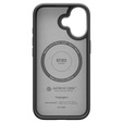 Spigen Enzo Aramid MagSafe pouzdro pro iPhone 17, karbonově černé / stříbrné