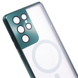 Magnetické pouzdro Dual Glass MagSafe pro Samsung Galaxy S21 Ultra, zelené