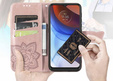 Klopové pouzdro pro Oppo Reno 13 Pro, Butterfly, růžové rose gold