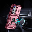 Pouzdro pro Samsung Galaxy S23 Plus, CamShield Slide, růžové/ červené