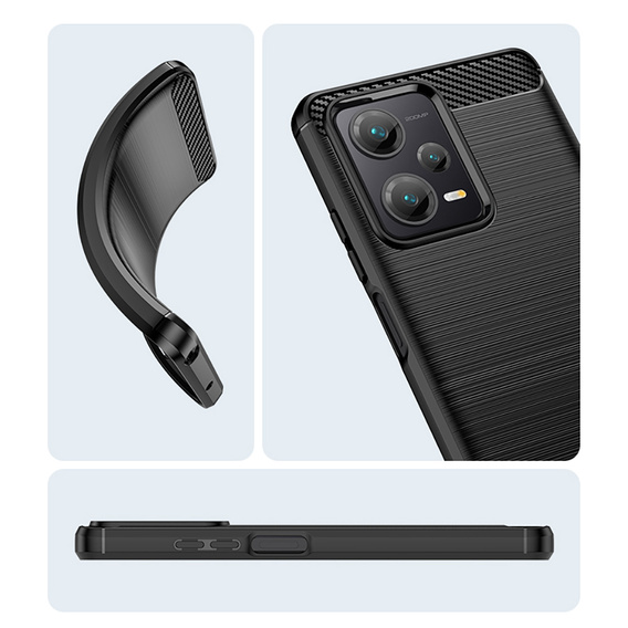 Pouzdro pro Xiaomi Poco X5 Pro 5G, Carbon, černé