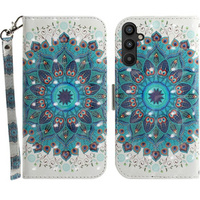 Klopové pouzdro pro Samsung Galaxy A54 5G, Wallet mandala, bílé