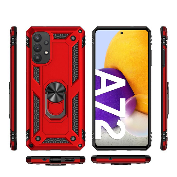 Pancéřové pouzdro pro Samsung Galaxy A72 5G, Nox Case Ring, modré