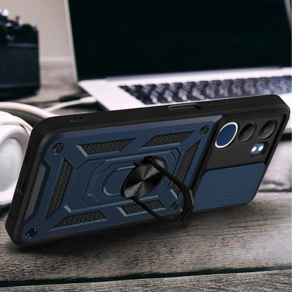 Pouzdro pro Vivo Y19s, CamShield Slide, modré