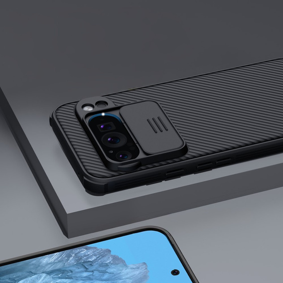 Pouzdro pro Google Pixel 9 Pro XL, obrněné Nillkin, CamShield Pro, černé