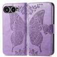 Klopové pouzdro pro T Phone 3 5G, Butterfly, fialové