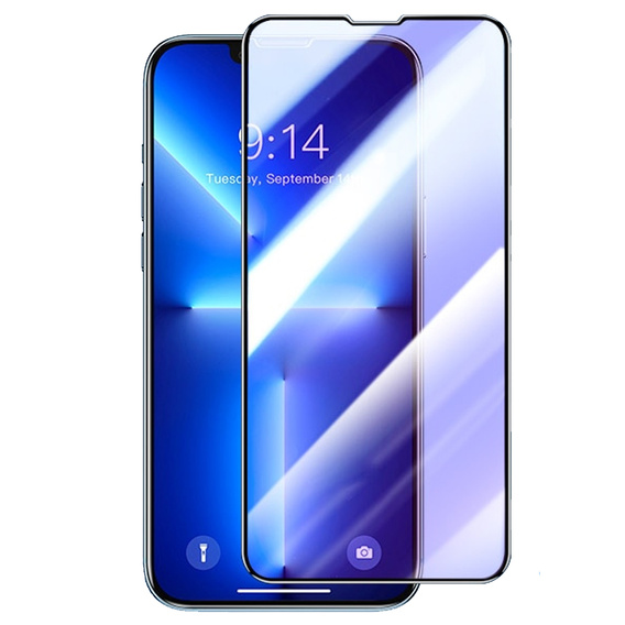 3D tvrzené sklo pro iPhone 14 Plus, černé