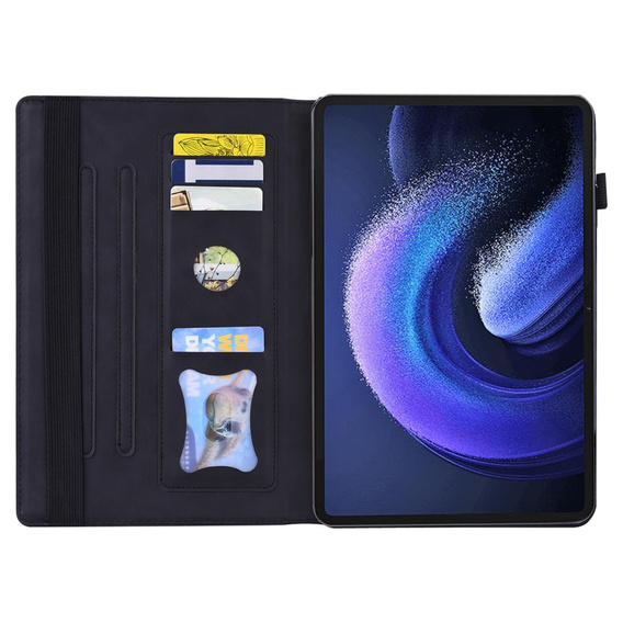 Pouzdro pro Xiaomi Pad 6, Classic, s prostorem pro stylus, černé