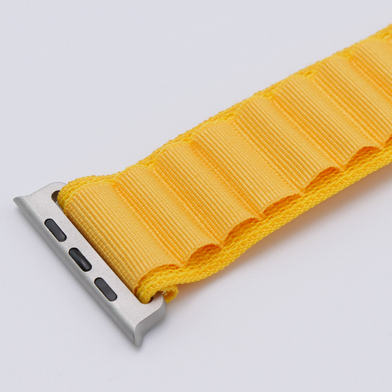 Nylonový řemínek pro Apple Watch 1/2/3/4/5/6/7/8/SE/ULTRA 42/44/45/49 mm, žlutý 