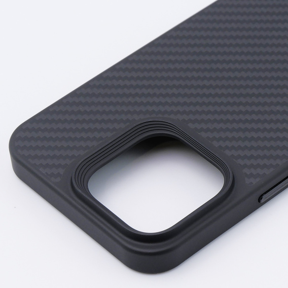 Pouzdro pro iPhone 15 Pro Max, Aramid Fiber Cover, černé