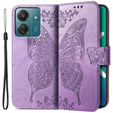 Klopové pouzdro pro Xiaomi Redmi 13C / Poco C65, Butterfly, fialové