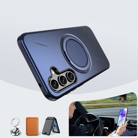 Pouzdro s podstavcem MagSafe pro Samsung Galaxy A57 5G, modré