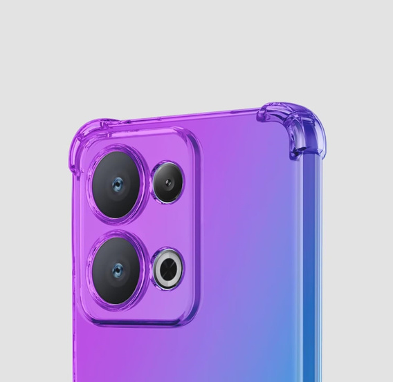 Pouzdro pro Oppo Reno 13, Gradient Dropproof, Fialová / modrá