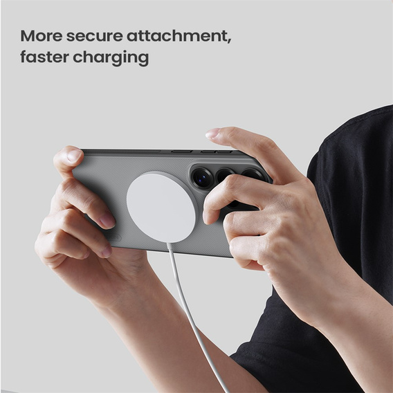 Pouzdro Nillkin Frosted Shield Pro MagSafe pro Samsung Galaxy S26 Ultra, průhledné / černé