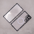Magnetické pouzdro Dual Glass MagSafe pro Samsung Galaxy S22 Ultra, černé