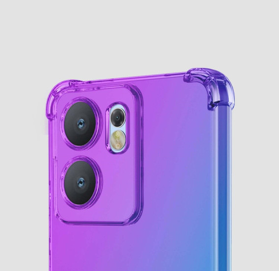 Pouzdro pro Oppo Reno 13F / Oppo Reno 13FS, Gradient Dropproof, Fialová / modrá