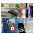 Magnetická peněženka s lokalizací, NFC a kolébkou pro iPhone 16 Pro