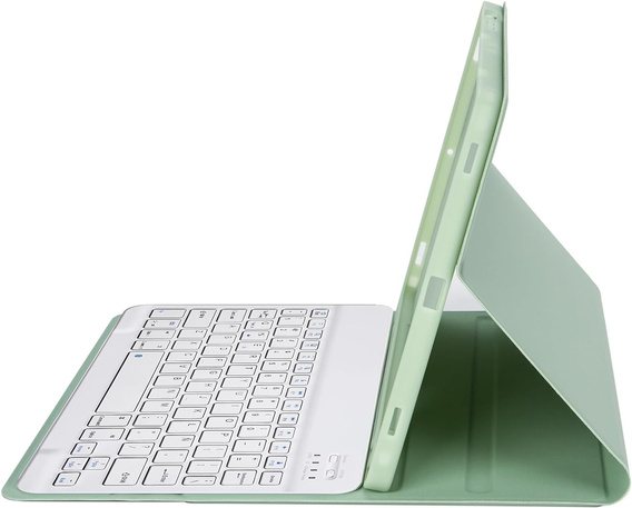Pouzdro s podsvícenou bluetooth klávesnicí pro iPad 10.9 2022 (10 gen.), zelené