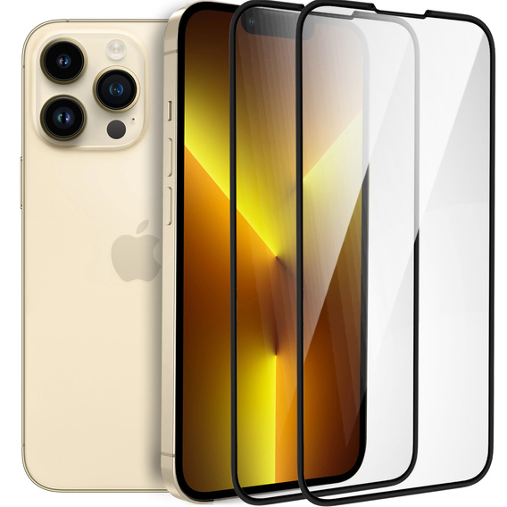 2x keramické hybridní sklo ERBORD pro iPhone 16E / 14 / 13 / 13 Pro