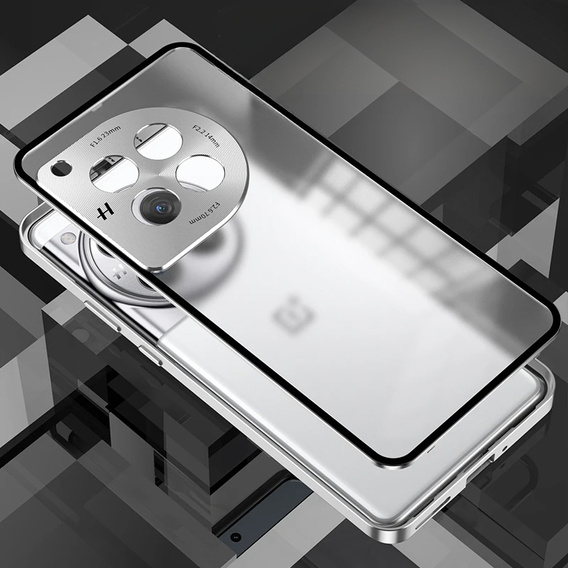 Pouzdro pro OnePlus 13R, Frame Case, stříbrné
