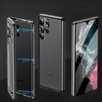 Pouzdro pro Samsung Galaxy S23 Ultra, Magnetic Dual Glass, černé