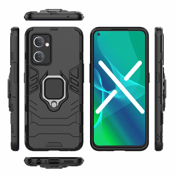 Pouzdro pro Oppo Reno7 5G, Kickstand Ring, černé