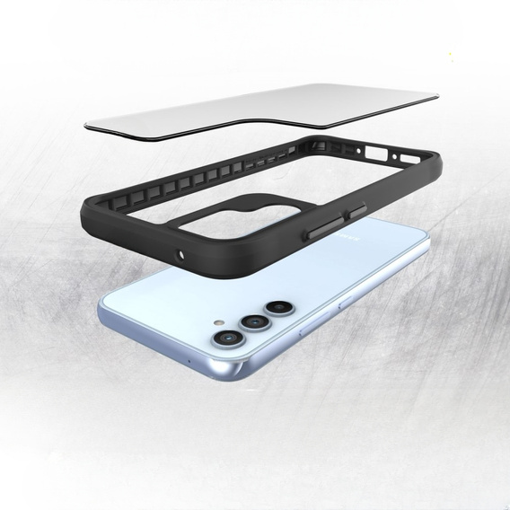 Pouzdro pro Samsung Galaxy A34 5G, Fusion Hybrid, transparentní / černé