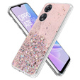 Pouzdro pro Oppo A78 5G, Glittery, růžové